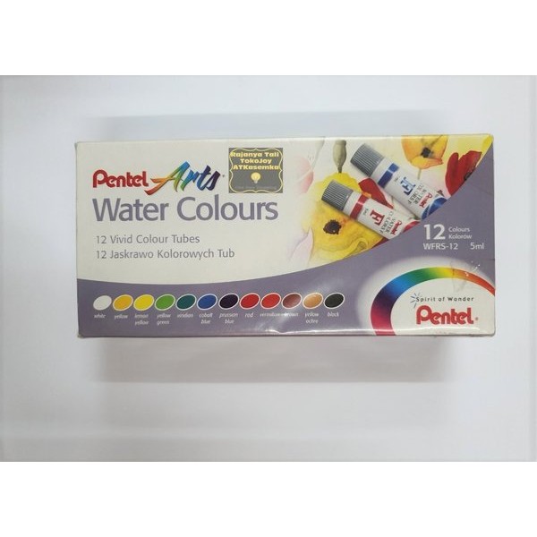 

Terlaris Pentel Water Color 12 Warna Cat Air New