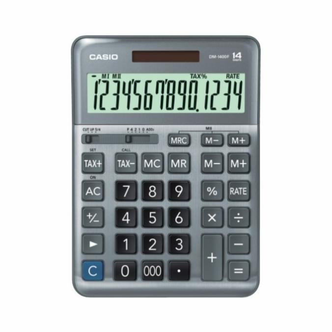 

BEBAS ONGKIR - CASIO DM-1400 DESKTOP KALKULATOR / CALCULATOR KANTOR MEJA DM1400