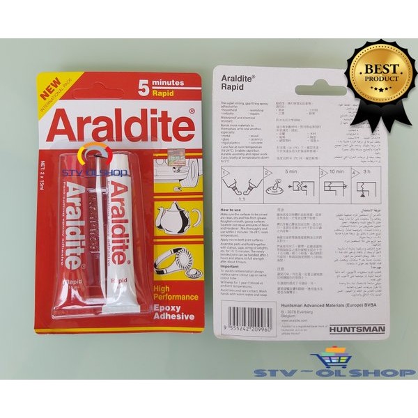 

Terlaris Lem Araldite Merah 5 Menit Rapit 15 Ml New