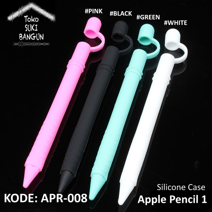 

TERBARU APR-008 Apple Pencil 1 Case CAP NIB Holder FULL COVER Rubber Silicone