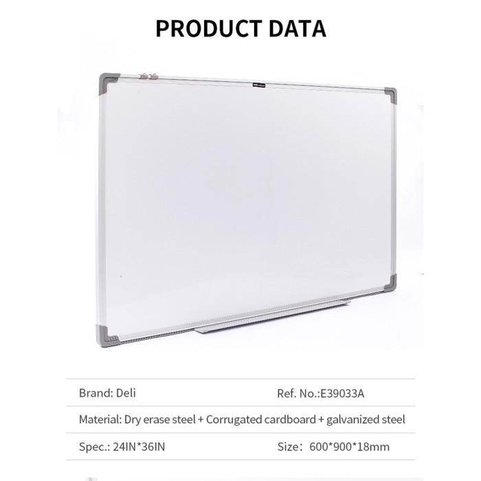 

Deli Whiteboard Papan Tulis Putih 4502600Mm 48In96In E39032A