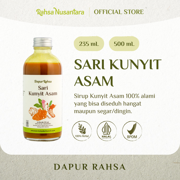 

Sari Kunyit Asam by Rahsa Nusantara Jamu Sirup Herbal Tradisional PRODUK TERBATAS