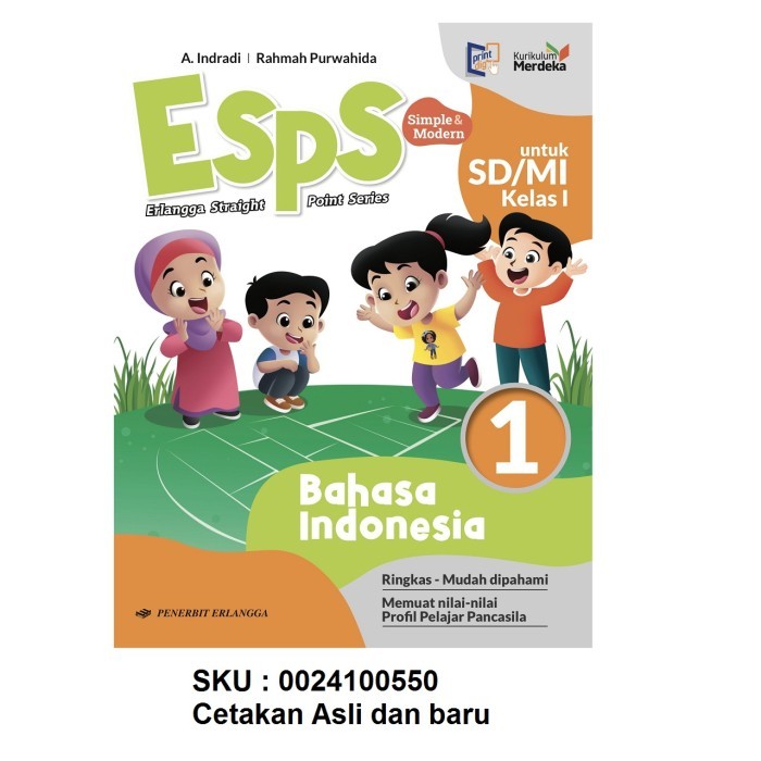 

HOT SALE! Buku ESPS Bupena Phintar 1 SD Pelajaran Kurikulum Merdeka Erlangga