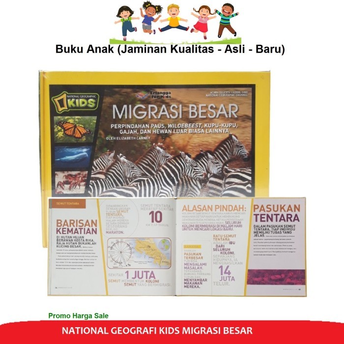 

TERLARIS! Buku Pengetahuan MIGRASI BESAR National Geographic Natgeo Kids HC