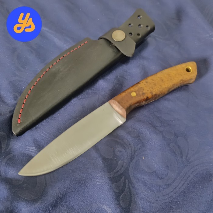 Pisau Skinner Bushcraft Hss Burl Harga Khusus