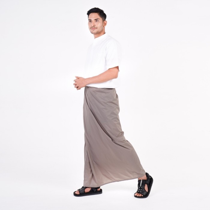 TERLARIS Sarung Katun Polos - DS Men - TRAVEL - BROWN