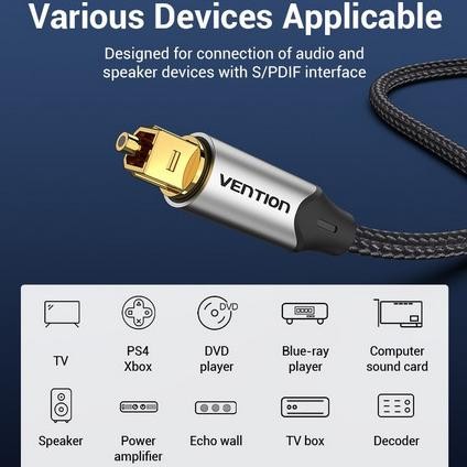 Vention Kabel Audio Digital Optical Toslink Audio Optik