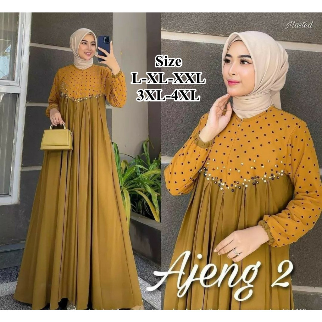 Games Terusan 2025 Maxydress Syari 1Set Ghames Bju Set Hijab Gahmes Gamij Gamies Kondangan Gamis Leb