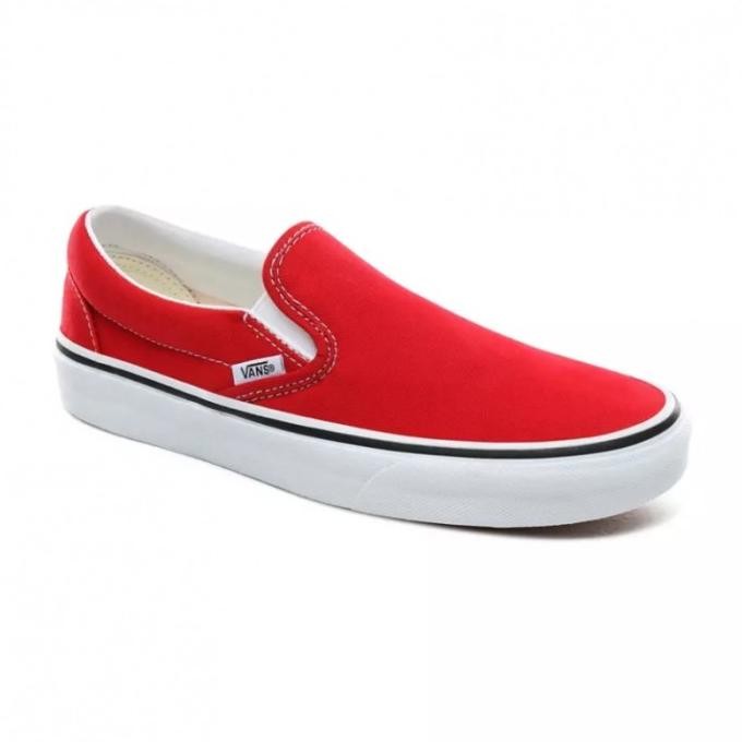 Jual Sepatu Vans Original - Classic Slip-On Racing Red