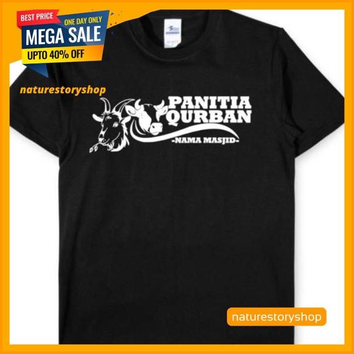 KAOS TSHIRT BAJU MURAH COMBED 30S DISTRO PANITIA QURBAN KURBAN SAPI BISA IDUL ADHA KAMBING ONGKIR NO