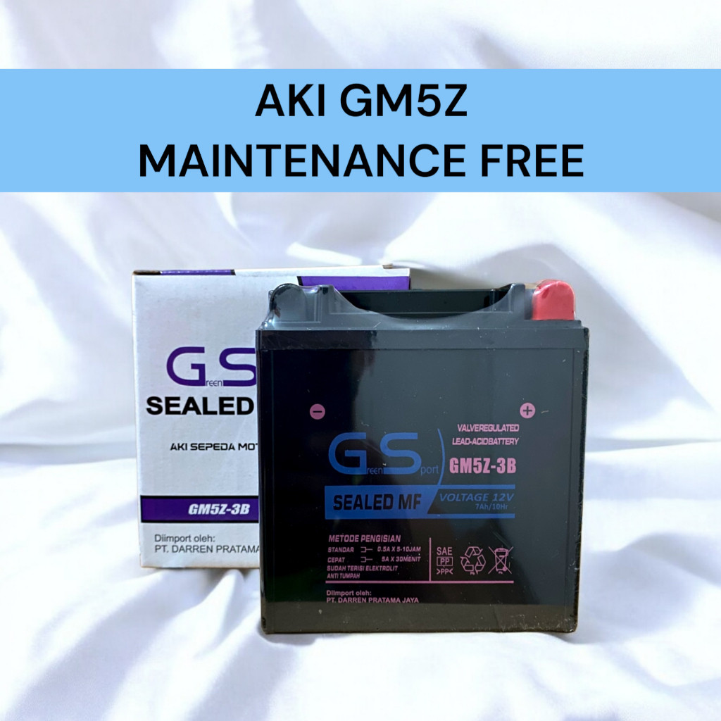 Aki Motor Honda Supra Fit New, Supra Fit S GM5Z-3B Gading Siam Accu Kering MF