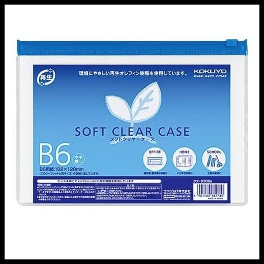 

Kokuyo Soft Clear Case B6 - Kuke-6306 - Bisa Muat 150 Lembar