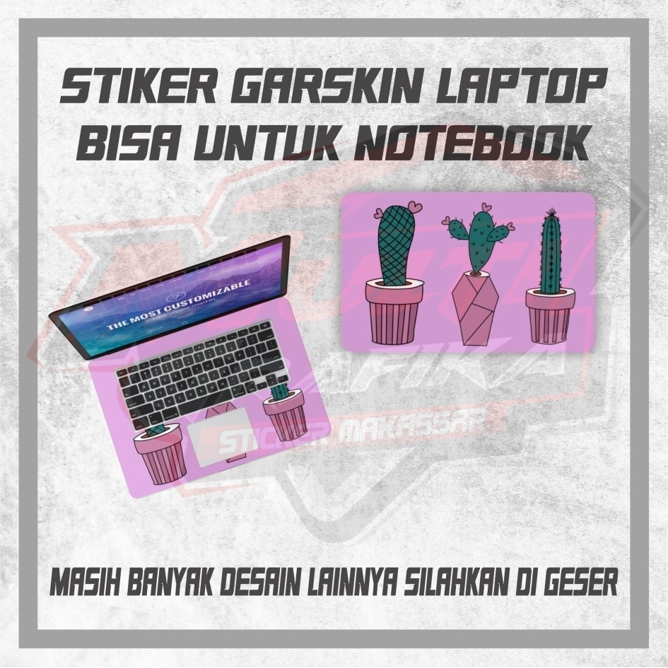 

Stiker Garskin Laptop Sticker Leptop Motif Kaktus