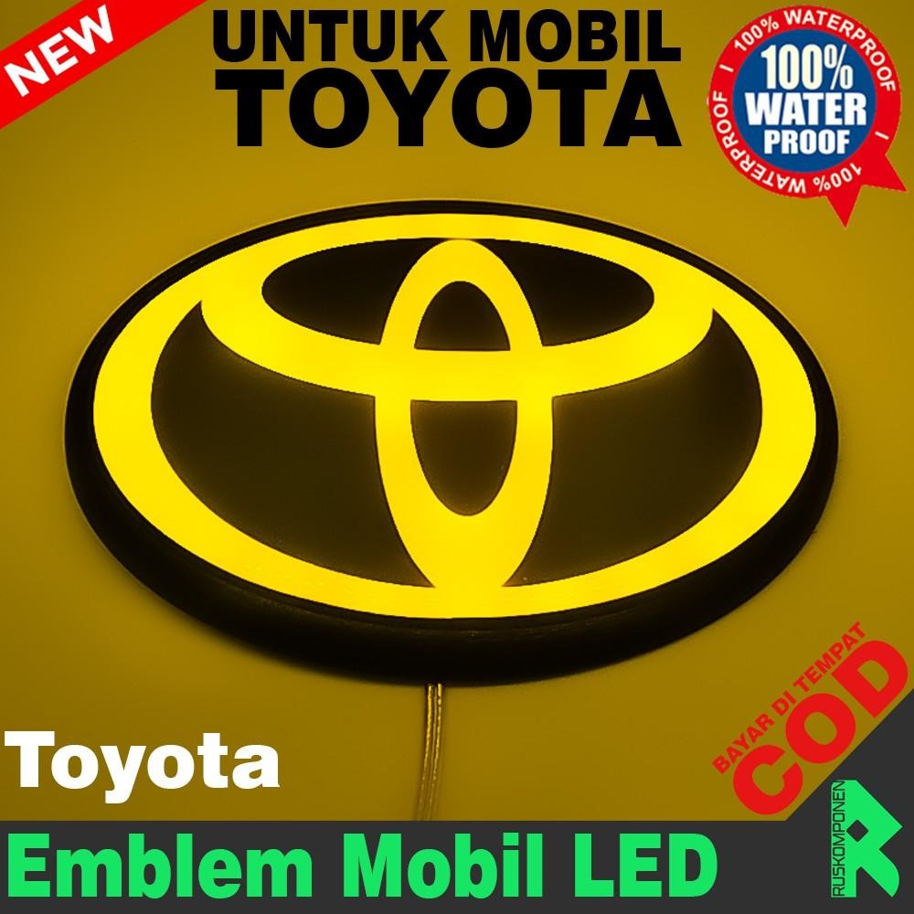 Led Mobil Toyota Lampu Mobil Emblem Led Toyota Lampu Belakang Toyota Logo Mobil Aksesoris Mobil Led