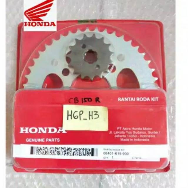 Gear Rantai Set Old Cb150R Cb 150 R Lama Original Hgp Honda Ahm