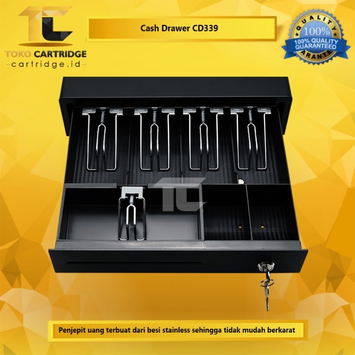 TERBARU Cash Drawer Laci Uang Kasir Mini Iware CD339 CD-339 Tempat Uang