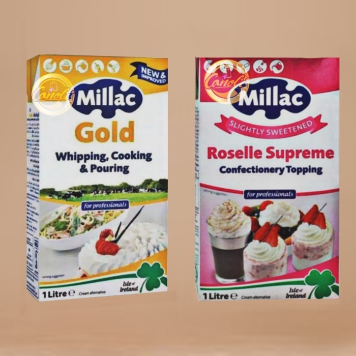 

BERMUTU millac gold whipping cream 1 liter / roselle supreme / 1ltr / milac Kode 1193