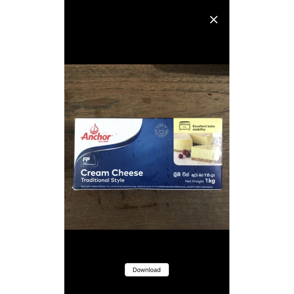 

TERUJI Anchor Cream Cheese 1kg - Grab/Gosend Only! Kode 1103