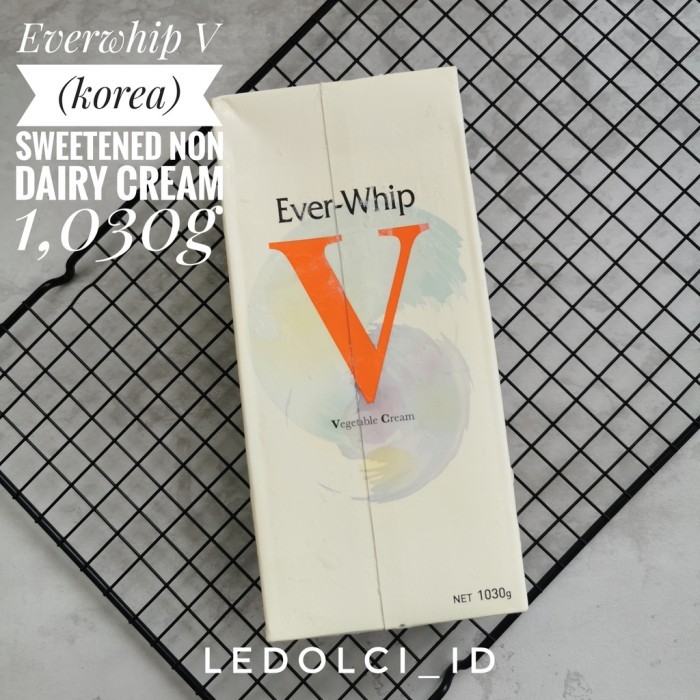 

BERKUALITAS EVER WHIP NON DAIRY WHIPPING CREAM VANILLA 1030 GR (PACK KREM LOGO V) Kode 286