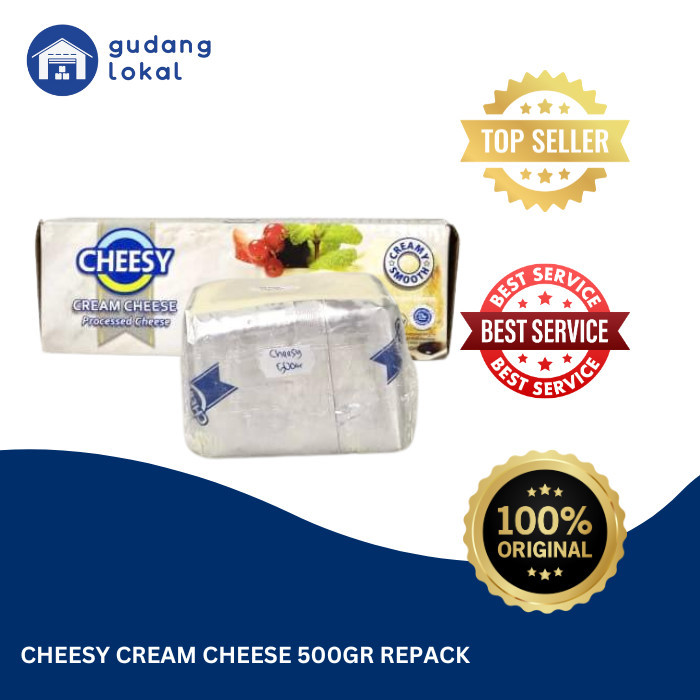 

STOK TERBATAS CREAM CHEESE CHEESY REPACK 500 GR Kode 908