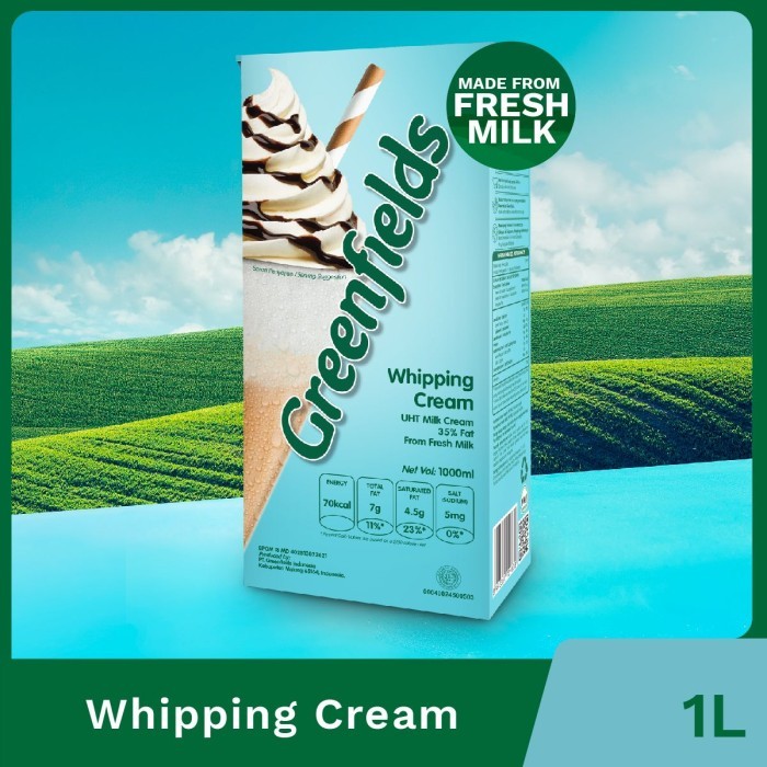 TERJAMIN WHIPPING CREAM GREENFIELD 1000 ML Kode 532