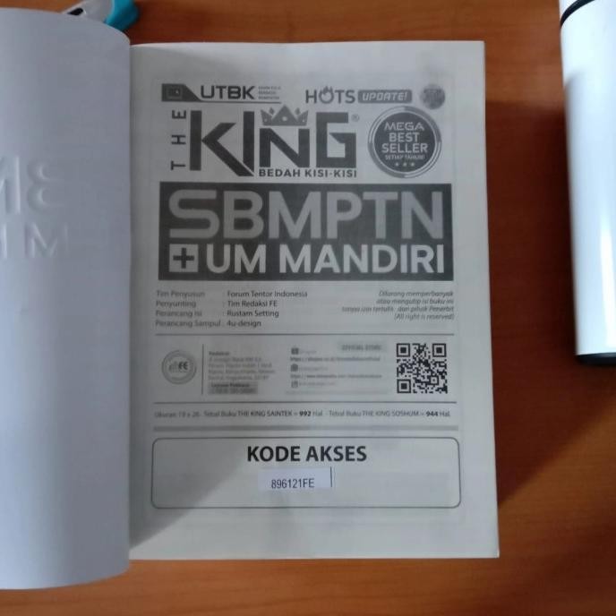 

BUKU THE KING SBMPTN + UM MANDIRI TPS SAINTEK 2022-2023