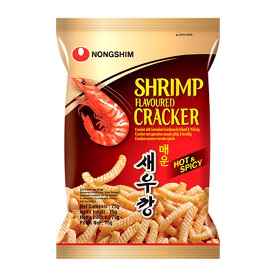 

75Gr Nonghim Hrimp Craer Hot Picy Na Maanan Ringan Orea