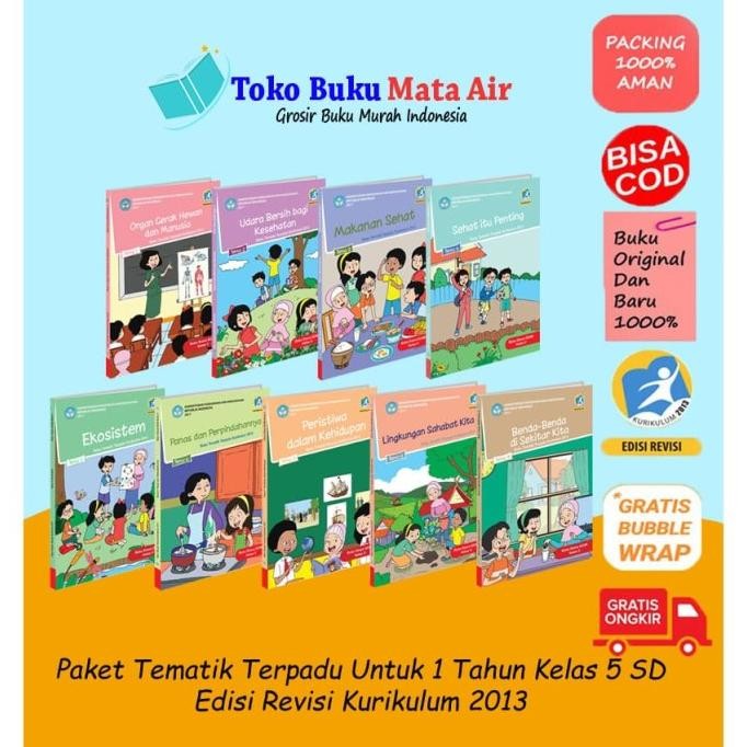 

BEST SELLER PAKET BUKU TEMATIK SD KELAS 5 PAKET 1 TAHUN K13 REV 2018