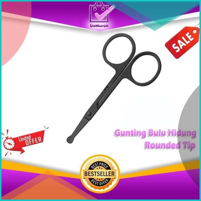 

Gunting Bulu Hidung Rounded Tip Stainless Steel Nose Hair Scissor A008