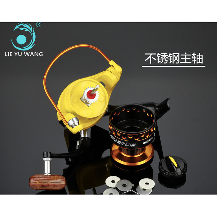 Reel Kuning Spool Metal 12Bb Hd Series Lieyuwang 1000-7000