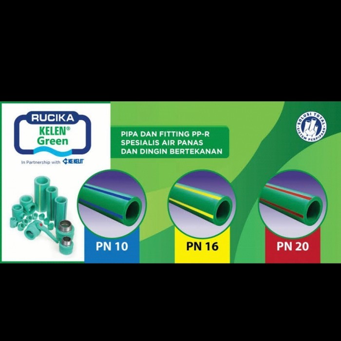 Pipa PPR Rucika 20 mm 1/2 Inch PN 10 16 20 Tigris Wavin Panas Dingin TERBATAS Kode 1412