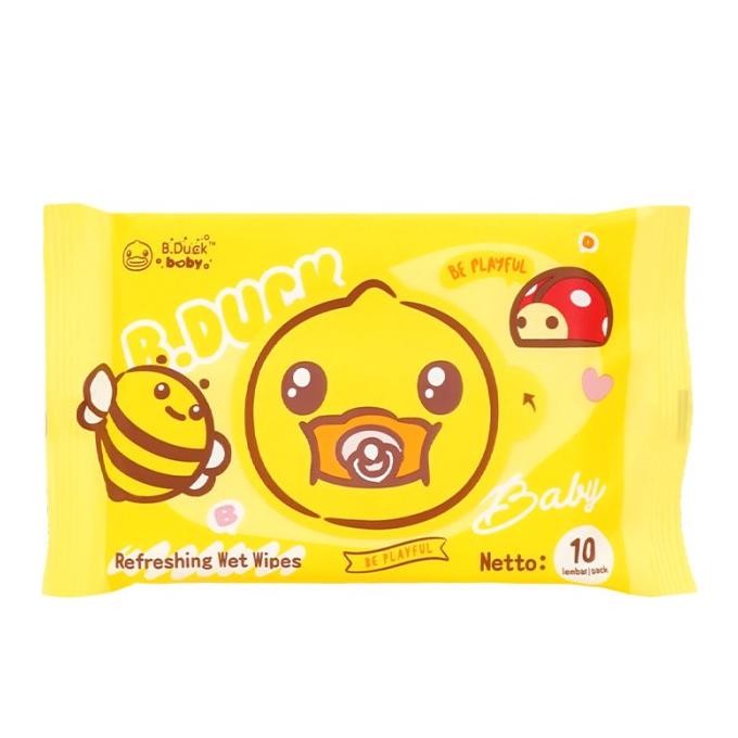 READY STOCK BALI KKV - B.Duck BabyRefreshing Wet Wipes Tissue Basah Bayi 10pcs