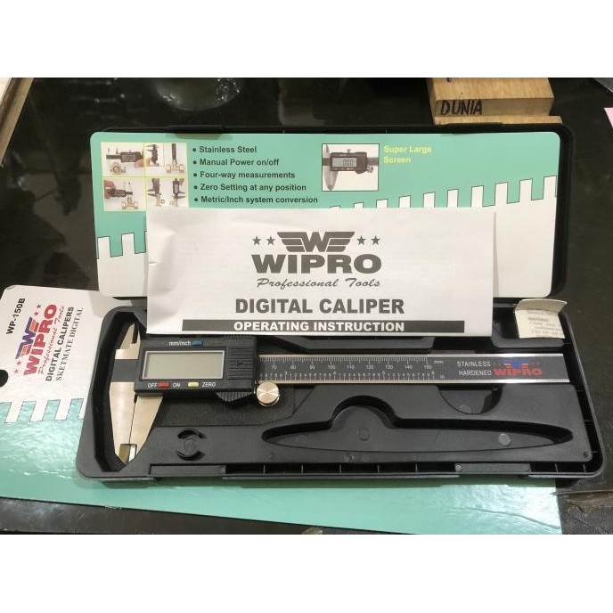 

SIGMAT DIGITAL 6" (150MM) WIPRO/ SEGMAT/ JANGKA SORONG/ DIGITAL CALPER SIAP KIRIM