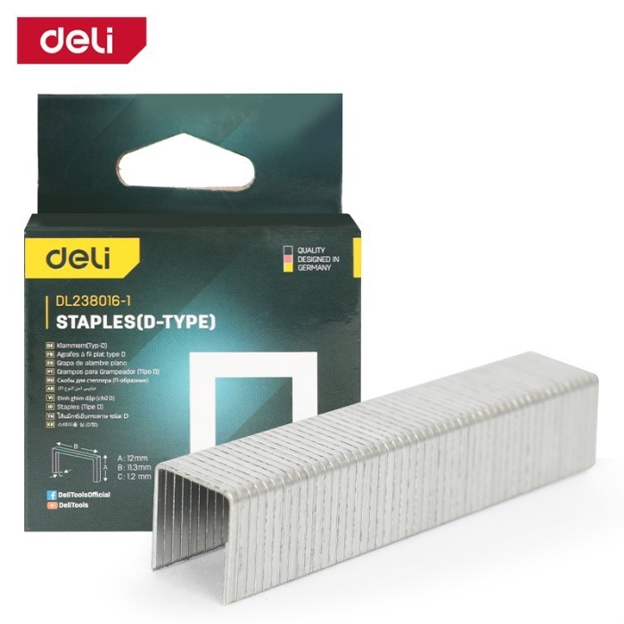 

Deli Staple Gun Refill / Isi Ulang Staples Tembak Tipe D EDL23801X-1