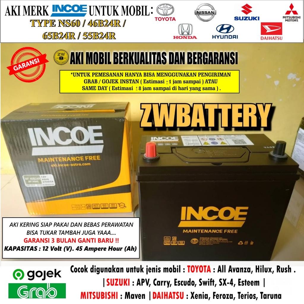 Aki Mobil Grandmax, Apv, Carry Pick Up, Luxio Incoe Astra Mf