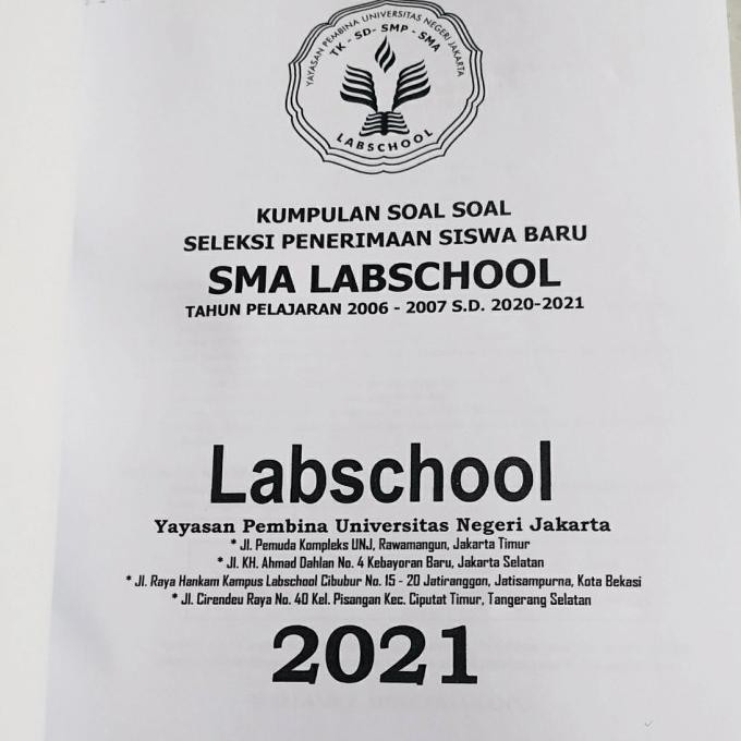 

Buku soal soal masuk SMA 2021
