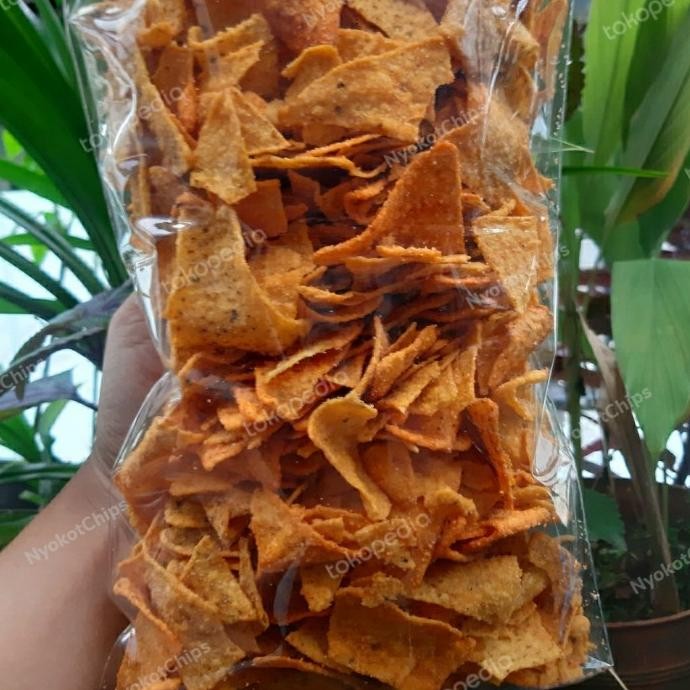 TERBARU KERIPIK JAGUNG TORTILA BBQ TORTILA CHIPS KILOAN 1KG (2X500GR) 