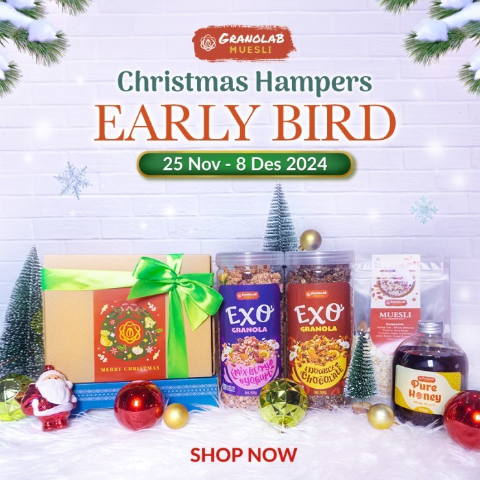 

Hampers Natal Granolab Muesli Christmas Hampers parcel natal sehat