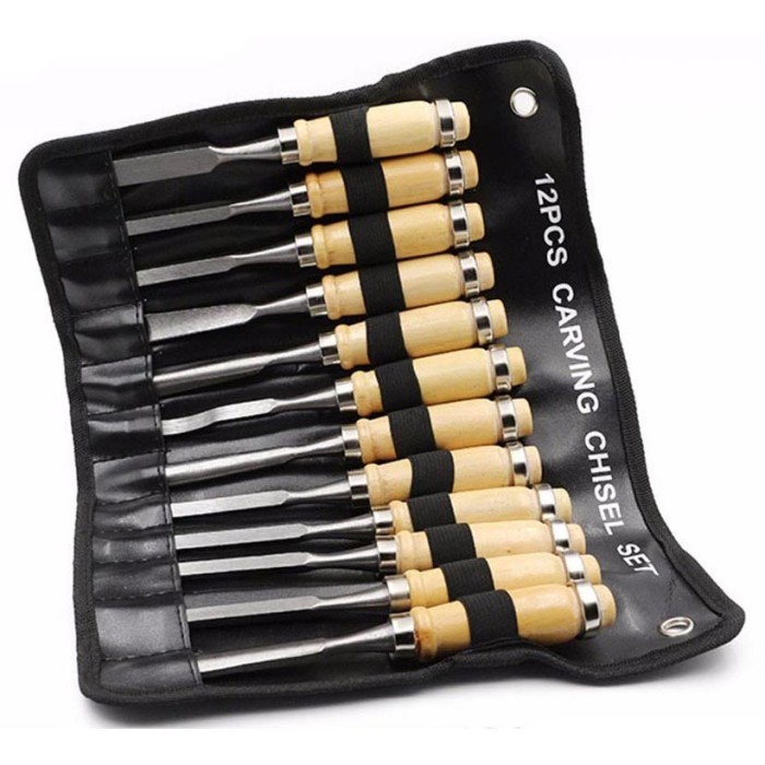 

Alat Ukir Kayu, Wood Carving Chisel Set 12 pcs, Alat Tukang