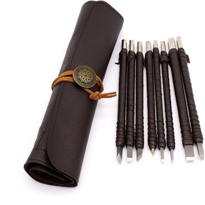 

Pisau Ukir Seni Pahat Kayu 8 Pcs Carving Tool Tungsten Steel