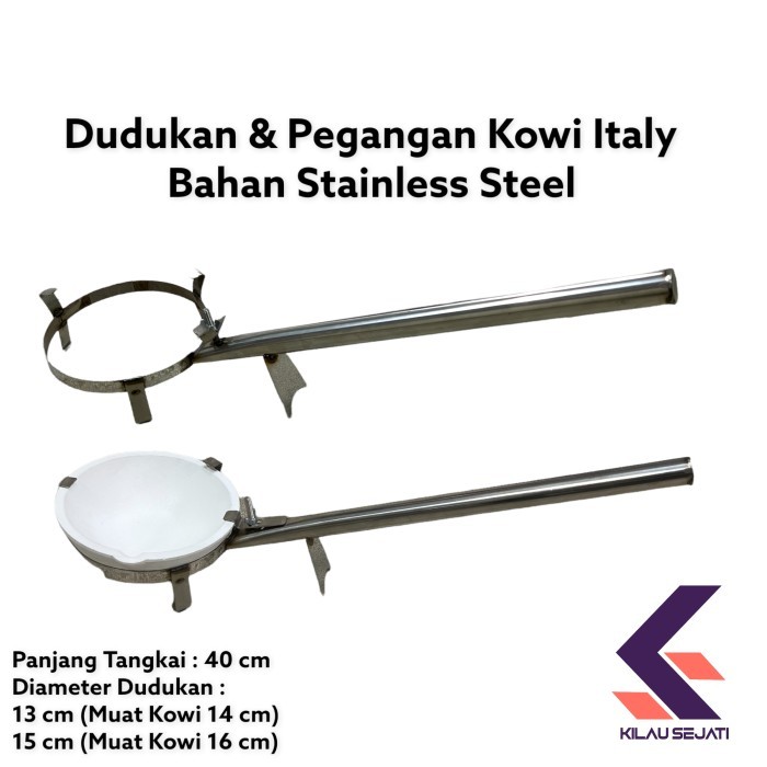 

Dudukan dan Pegangan Kowi Italy Bahan Stainless Steel