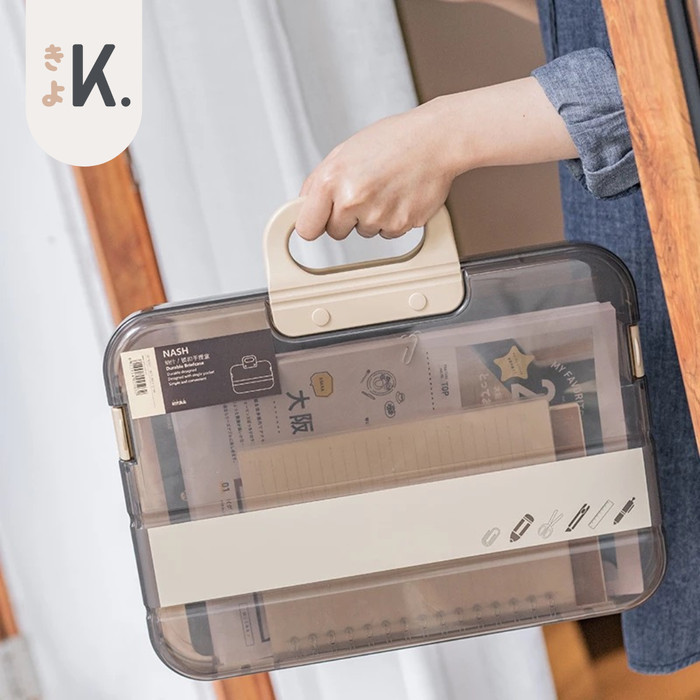 

KYO Paper Organizer Box File Document Bag Hardcase Paper Folder Bag A4