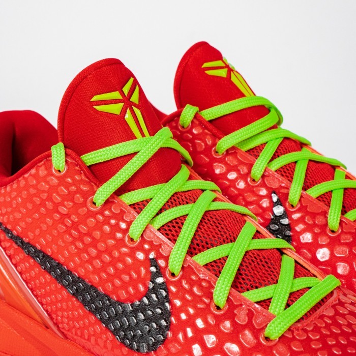 Zoom Kobe 6 Protro Reverse Grinch 23 Bright Crimson Red Electric Green