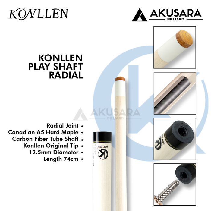 Stik Billiard Shaft Maple Konllen New