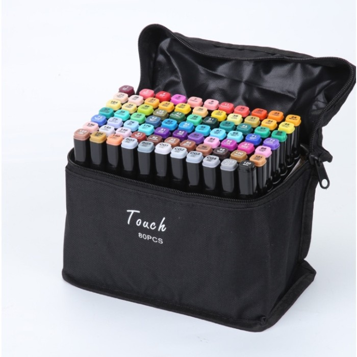 

Touch Alcohol Based Dual Tip Marker 80 Color - Spidol ujung ganda