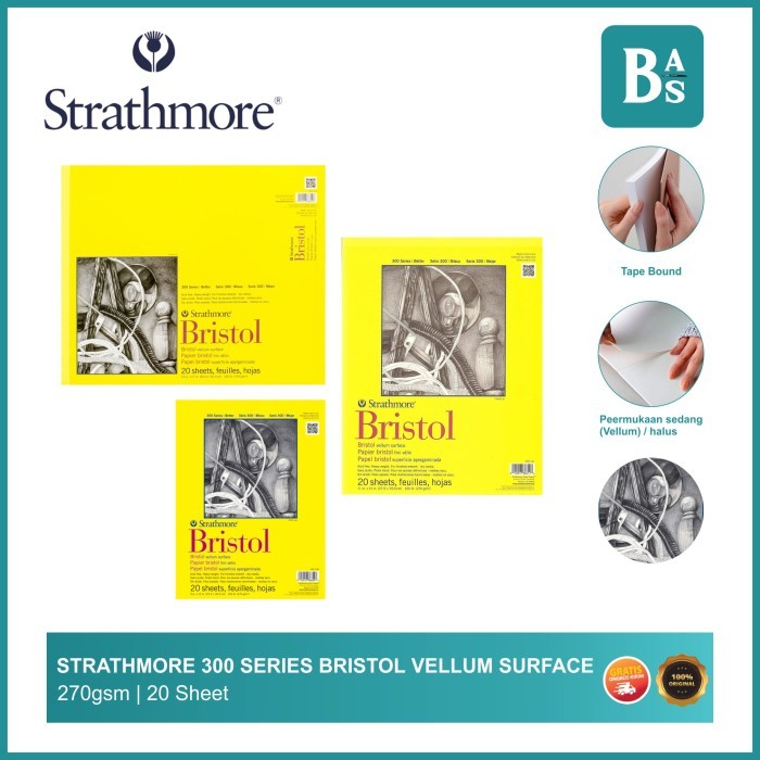 

Strathmore - Bristol Vellum Surface Sketch Pad 300 series