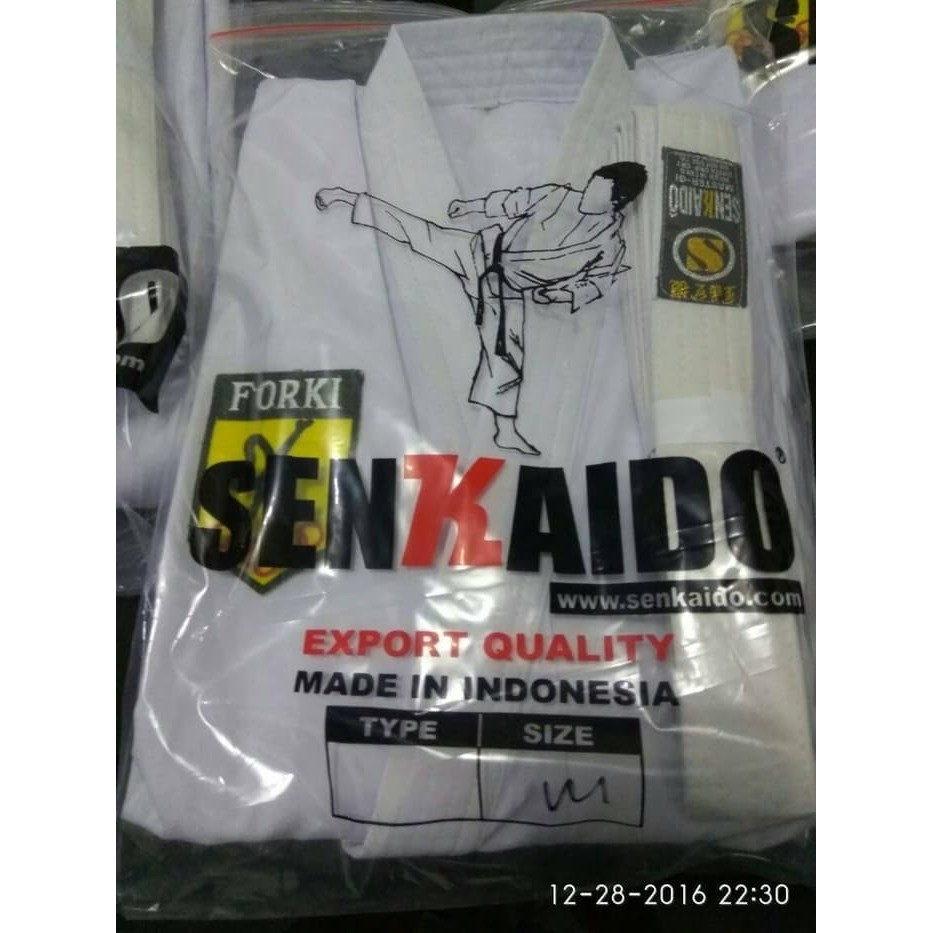 seragam baju karate pemula Senkaido tegi uniform judo aikido