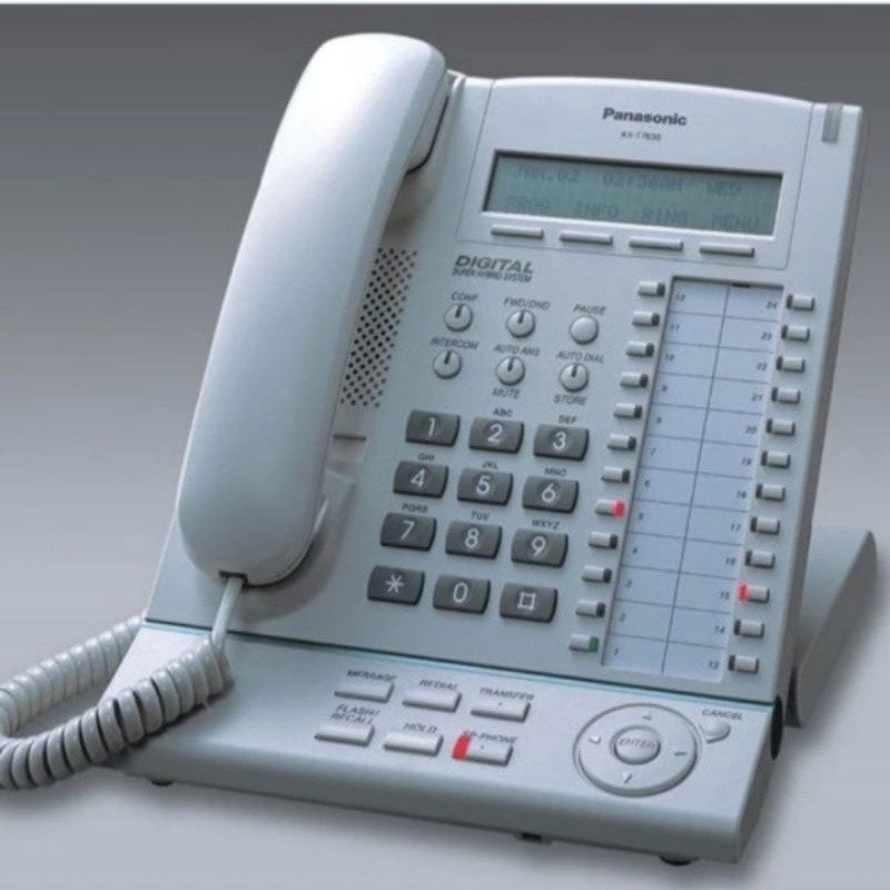 PESAWAT TELEPON KANTOR PANASONIC KX T7630 SECOND PUTIH