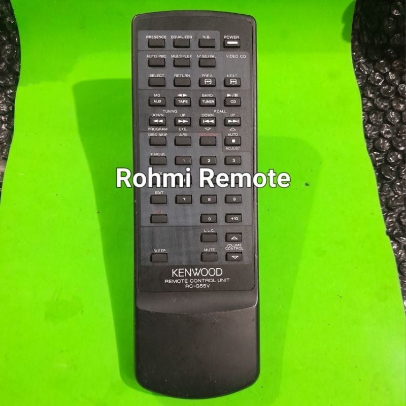 REMOTE REMOT DVD COMPO KENWOOD RC-G55V EQUALIZER ORIGINAL ASLI