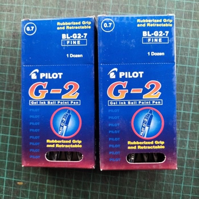 

Pulpen Pilot G-2 HITAM 0.7 GEL INK BALLPOINT 0.7mm